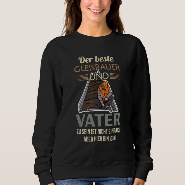 Track builder rail worker construction employees p sweatshirt (Front)