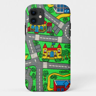 Track carpet Car Road Nostalgic, 90s nostalgia iPhone 11 Case