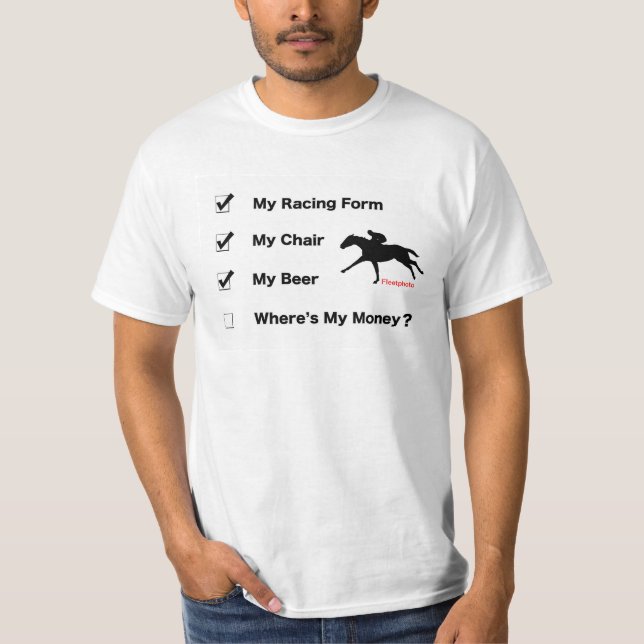 Track Checklist T-Shirt (Front)