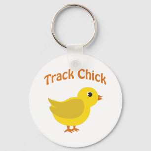 Track Chick Keychain
