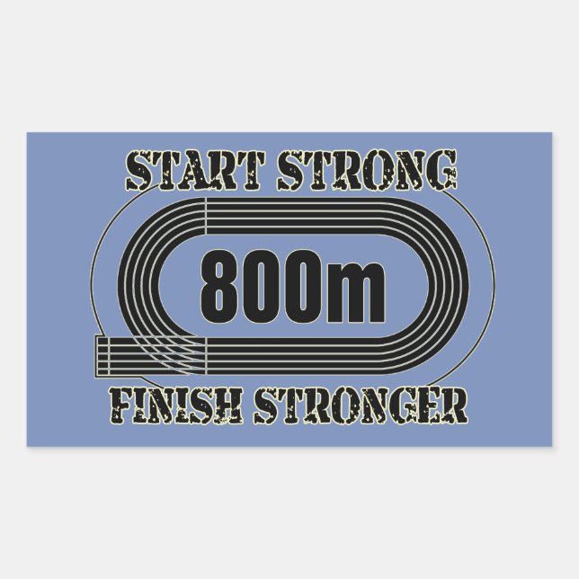Track Field 800 Metre Middle Distance Runner Gift Sticker (Front)