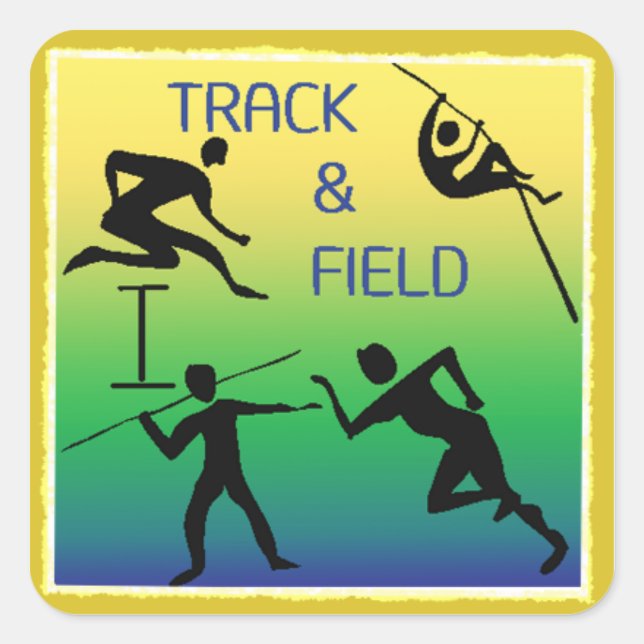 TRACK & FIELD Stickers (Front)