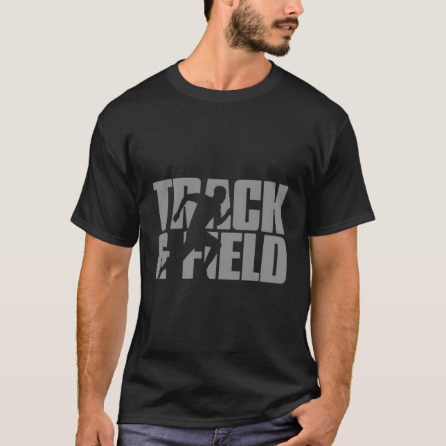 Track Field Themed Track Field T-Shirt (Front)