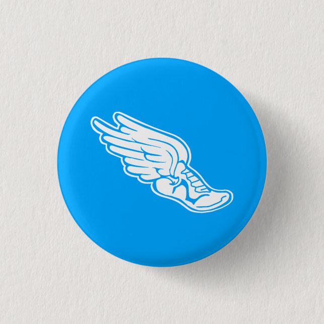 Track Logo Button Blue (Front)