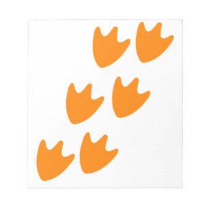 Track of Duck's Feet Notepad