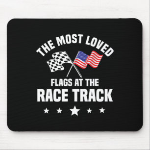 Track Racing Automobile Race American Independence Mouse Pad