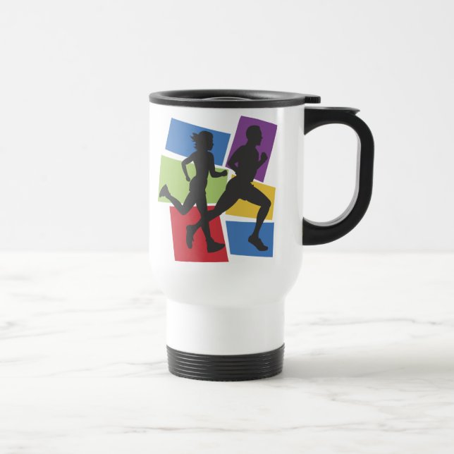 Track, Running Travel Mugs (Right)