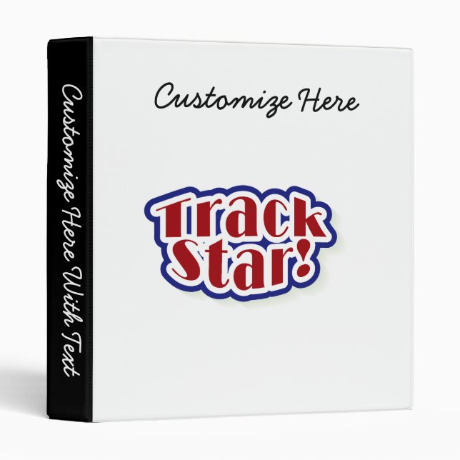 Track Star Tshirts and Gifts Binder (Front/Spine)