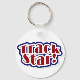 Track Star Tshirts and Gifts Keychain
