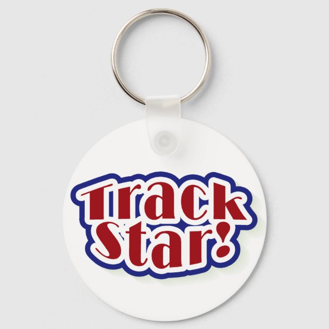 Track Star Tshirts and Gifts Keychain (Front)