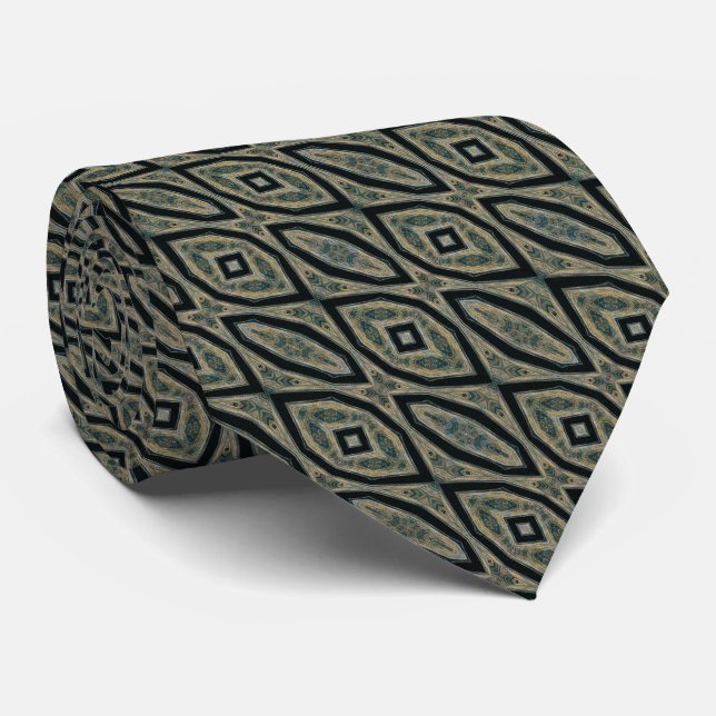 Tracked Masterpiece – Obsidian Micro Weave Tie (Rolled)