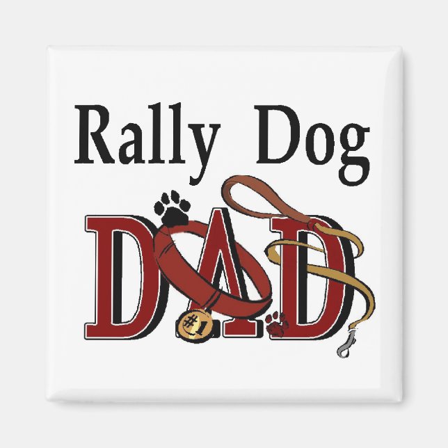 Tracking Dog Dad Gifts Magnet (Front)