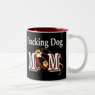 Tracking Dog Mom Gifts Two-Tone Coffee Mug