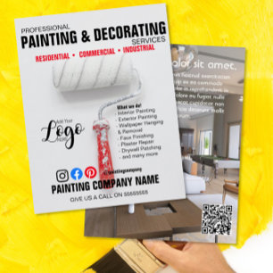 tract flyer de PEINTURE & DÉCORATION