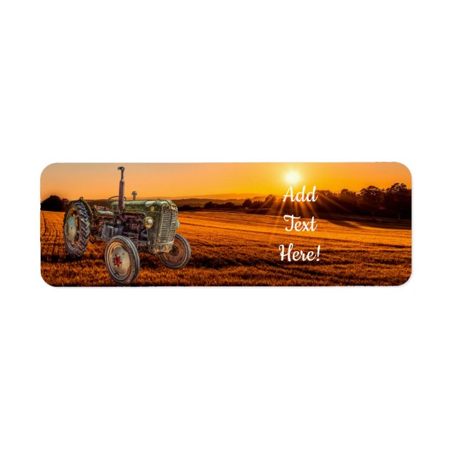 Tracteur agricole antique (Devant)