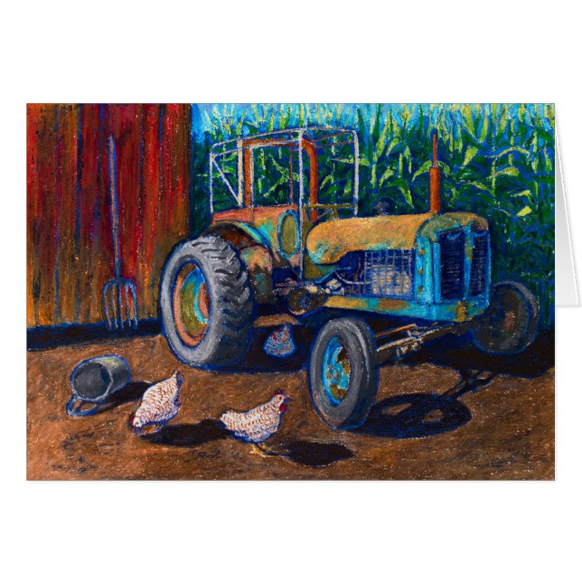 Tracteur antique (Devant horizontal)