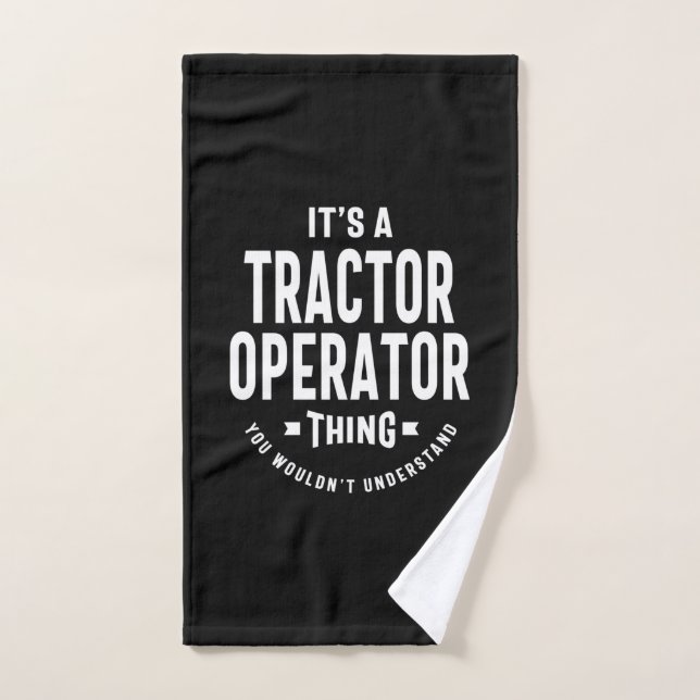 Tracteur Opérateur Titre du poste Cadeau (Serviette à main)