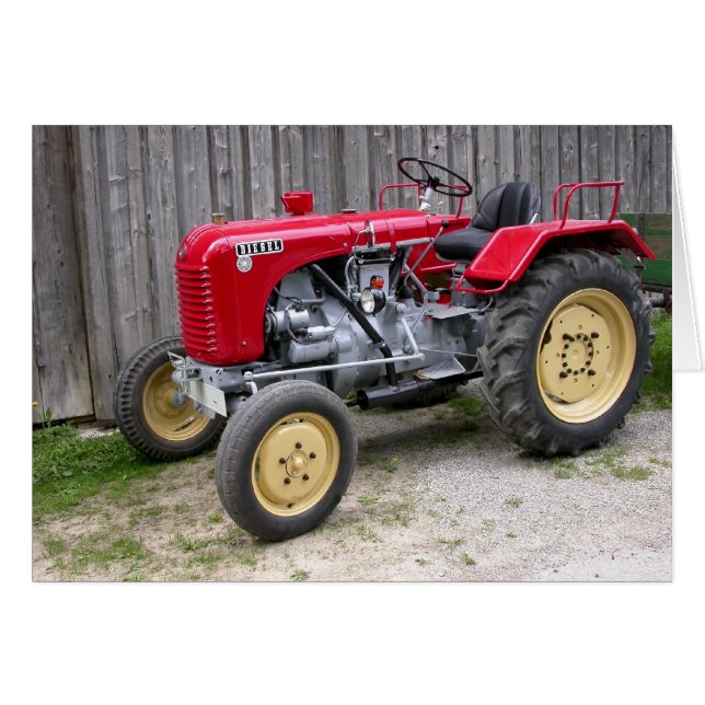 Tracteur rouge (Devant horizontal)