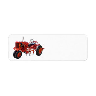 Tracteur rouge vintage
