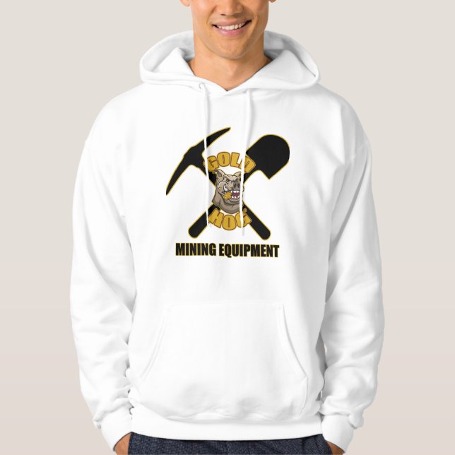 Traction de porc d'or au-dessus de sweat - shirt à (Devant)