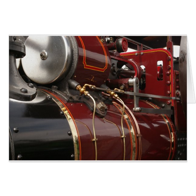 traction engine in close-up (Front Horizontal)