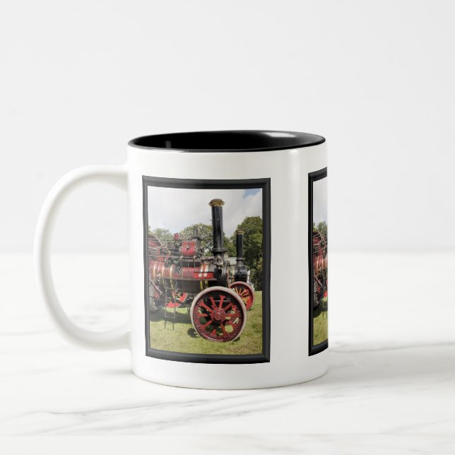 TRACTION ENGINES Two-Tone COFFEE MUG (Left)