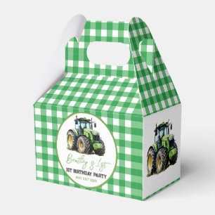 Tractor 1st Birthday Party Fun Farm Favor Box
