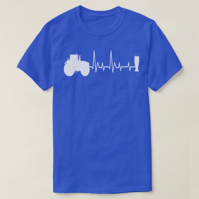 Tractor and beer  farmer trekker agriculture farme T-Shirt (Design Front)