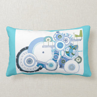 Tractor and Fish Throw Pillow