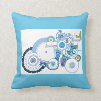 Tractor and Fish Throw Pillow