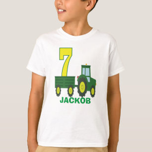 Tractor birthday shirt - personalized 7TH birthday