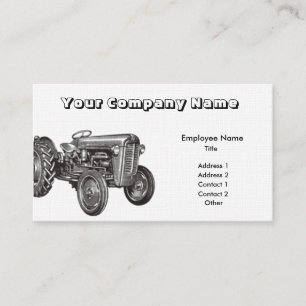 Tractor Business Card