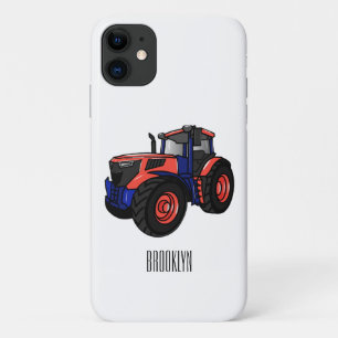 Tractor cartoon illustration  iPhone 11 case