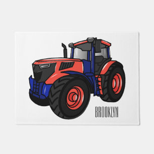 Tractor cartoon illustration  doormat