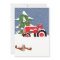 Tractor Christmas Wedding Invitation