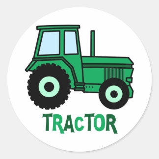 Tractor Classic Round Sticker