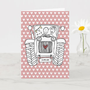 Tractor Country Wedding Card