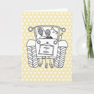 Tractor Country Wedding Card
