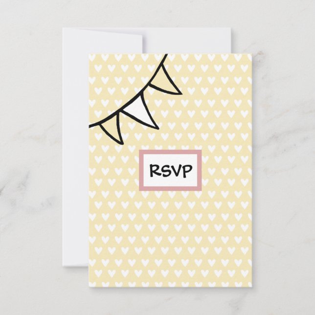 Tractor Country Wedding RSVP Card (Front)
