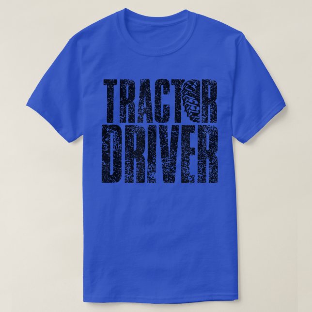 Tractor Driver Trailer Farmer Tractors Farming  T-Shirt (Design Front)