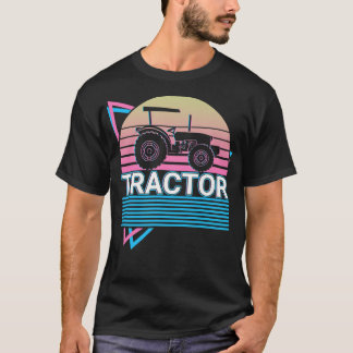 Tractor Farmer Farming Retro T-Shirt