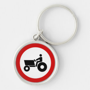 Tractor Farming Sign Keychain