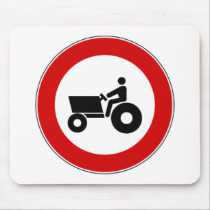 Tractor Farming Sign Mouse Pad