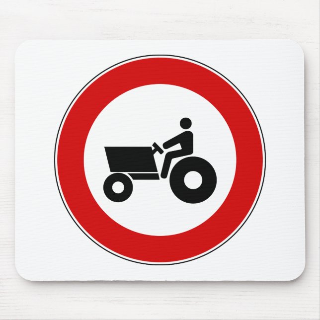Tractor Farming Sign Mouse Pad (Front)