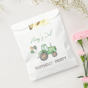 Tractor Favour Bags   Tractor Party Favours