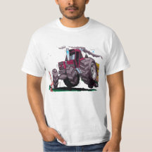 Tractor Fiat Agri caricatured