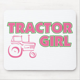 Tractor Girl Mouse Pad