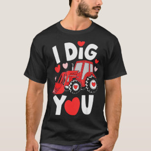 Tractor I Dig You Saint-Valentin T-Shirt Garçons E