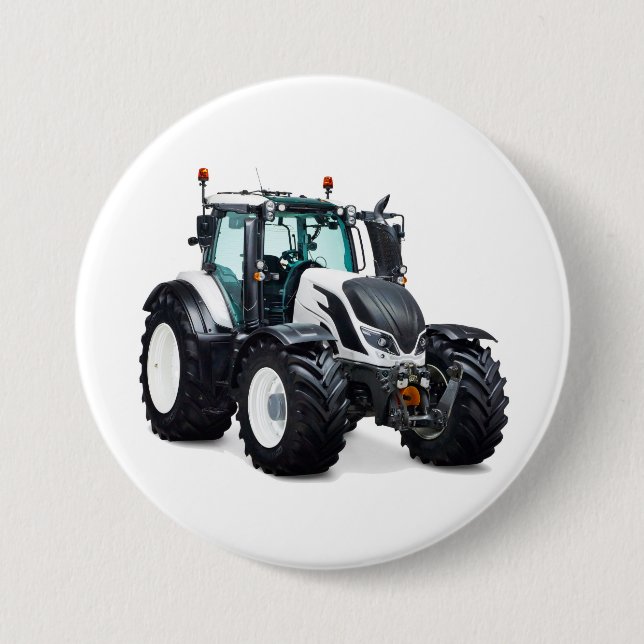 Tractor image for Large Round Badge 3 Inch Round Button (Front)