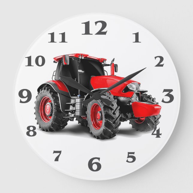 Tractor image for Round-Large-Wall-Clock Large Clock (Front)